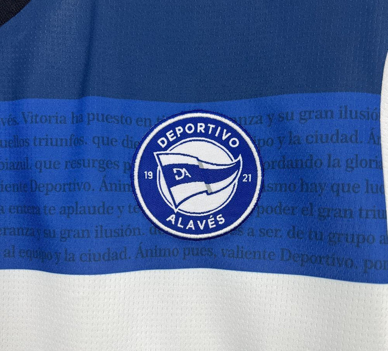 Camisola Alavés Alternativa 2526 – Homem  Homenagem ao Hino do Clube