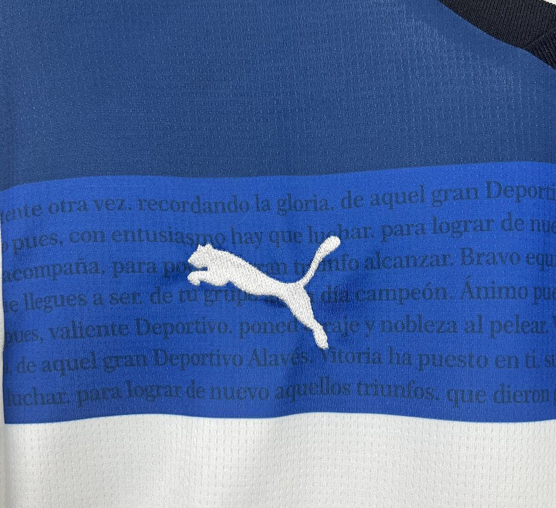 Camisola Alavés Alternativa 2526 – Homem  Homenagem ao Hino do Clube