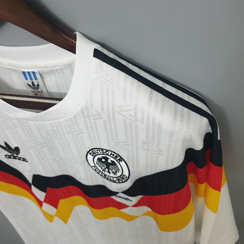 Camisola Alemanha I 1990 Retro – Edição Clássica Masculina