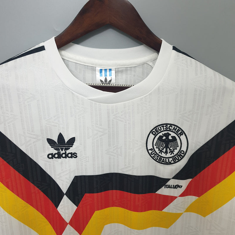 Camisola Alemanha I 1990 Retro – Edição Clássica Masculina