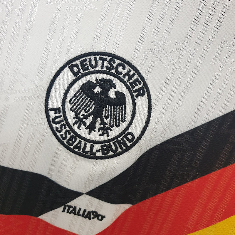 Camisola Alemanha I 1990 Retro – Edição Clássica Masculina