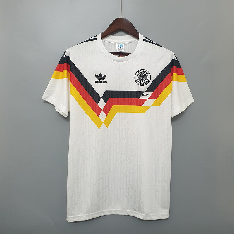 Camisola Alemanha I 1990 Retro – Edição Clássica Masculina