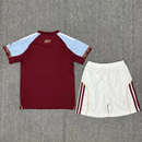 Camisola Aston Villa I 2526 – Camisa Titular Infantil Oficial