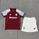 Camisola Aston Villa I 2526 – Camisa Titular Infantil Oficial