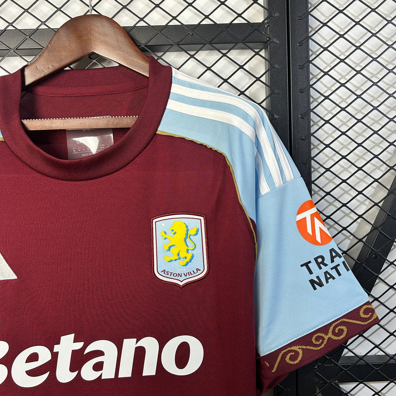 Camisola Aston Villa I 25/26 – Equipamento Principal Masculino 