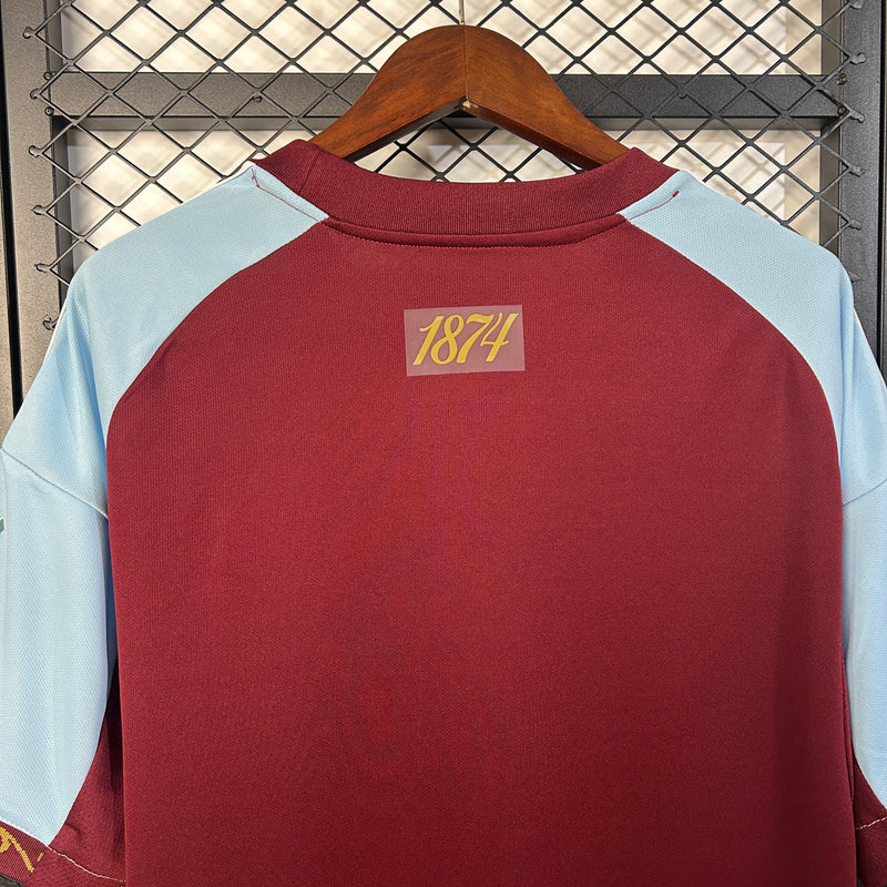 Camisola Aston Villa I 25/26 – Equipamento Principal Masculino 
