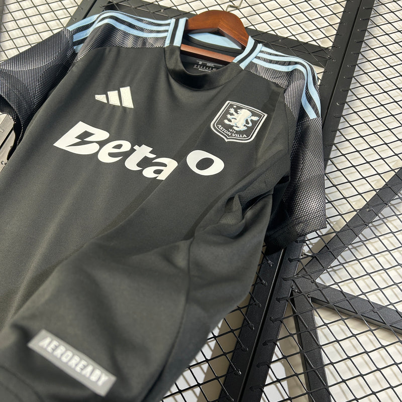 Camisola Aston Villa II 25/26 – Equipamento Secundário Masculino Preto