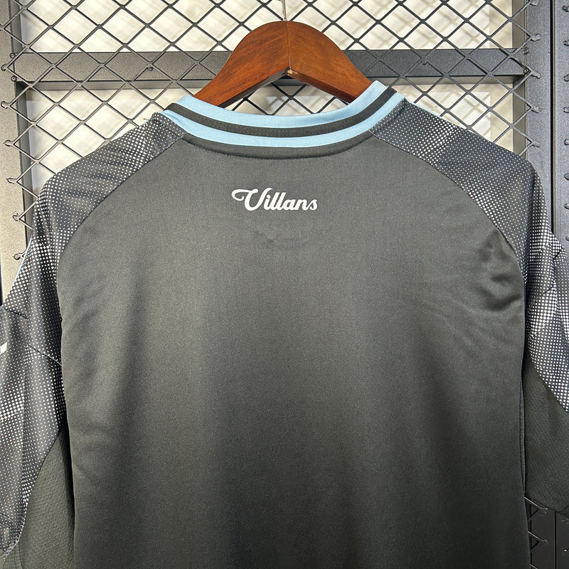 Camisola Aston Villa II 25/26 – Equipamento Secundário Masculino Preto