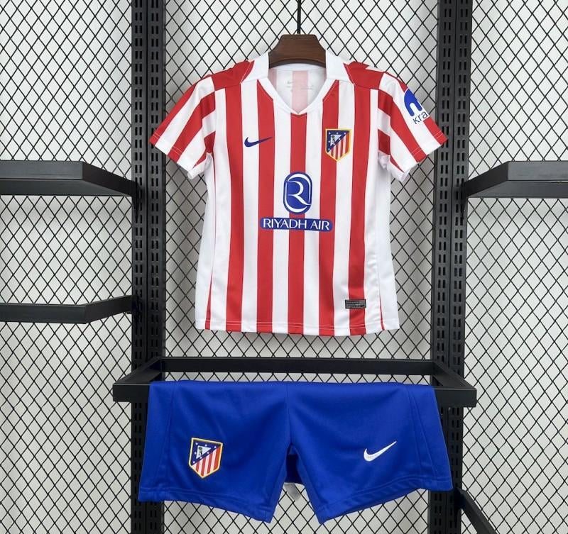 Camisola Atlético de Madrid Principal 2526 – Conjunto Infantil