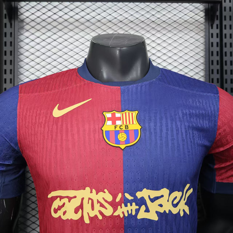 Camisola Barcelona x Travis Scott 25/26 (Versão Jogador) – El Clásico Edição Limitada