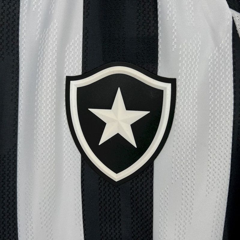 Camisola Botafogo I 25/26 – Equipamento Principal Preto e Branco