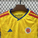 Camisola Colômbia Principal 26/27 Copa do Mundo 2026 – Conjunto Infantil
