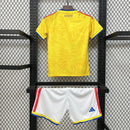 Camisola Colômbia Principal 26/27 Copa do Mundo 2026 – Conjunto Infantil