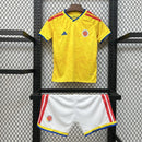 Camisola Colômbia Principal 26/27 Copa do Mundo 2026 – Conjunto Infantil