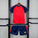 Camisola Espanha Principal 26/27 Copa do Mundo 2026 – Conjunto Infantil