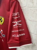 Camisola F1 Ferrari 2025 Polo Vermelha – Estilo Racing Masculino - FORNECEDOR