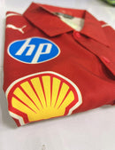 Camisola F1 Ferrari 2025 com Botões – Camisa Vermelha Racing - FORNECEDOR