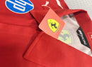 Camisola F1 Ferrari 2025 com Botões – Camisa Vermelha Racing - FORNECEDOR