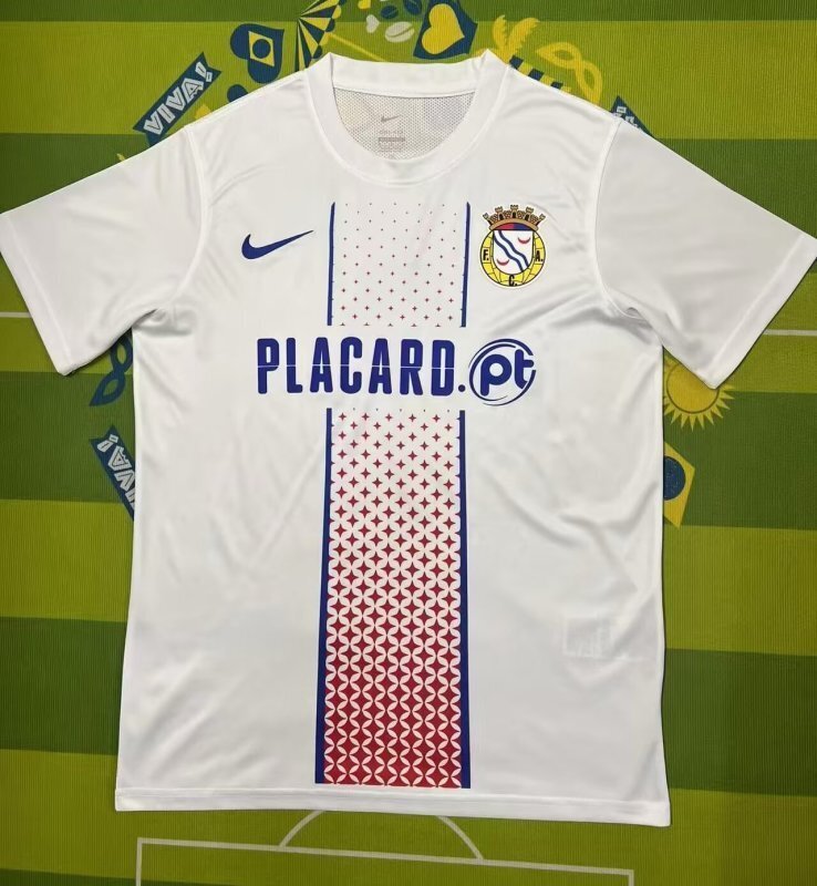 Camisola FC Alverca Alternativa 25/26 – Equipamento Secundário Masculino Branco
