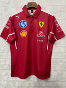 Camisola Fórmula 1 Ferrari 2025 Polo – Estilo Racing Exclusivo