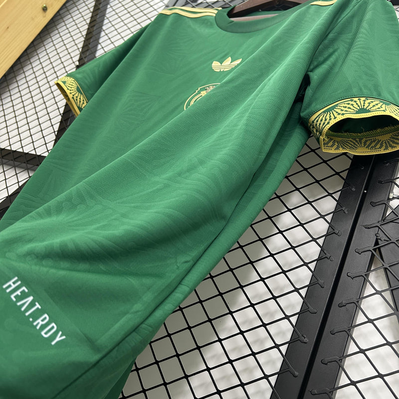 Camisola México Gold 25/26 – Edição Especial Verde com Detalhes Dourados