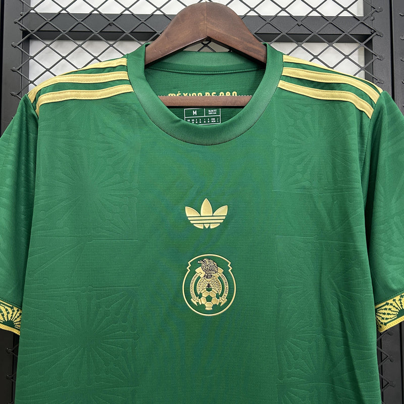 Camisola México Gold 25/26 – Edição Especial Verde com Detalhes Dourados