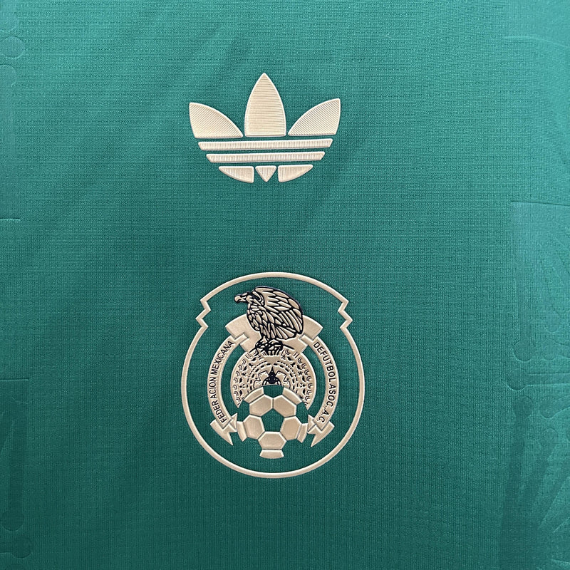 Camisola México Gold 25/26 – Edição Especial Verde com Detalhes Dourados