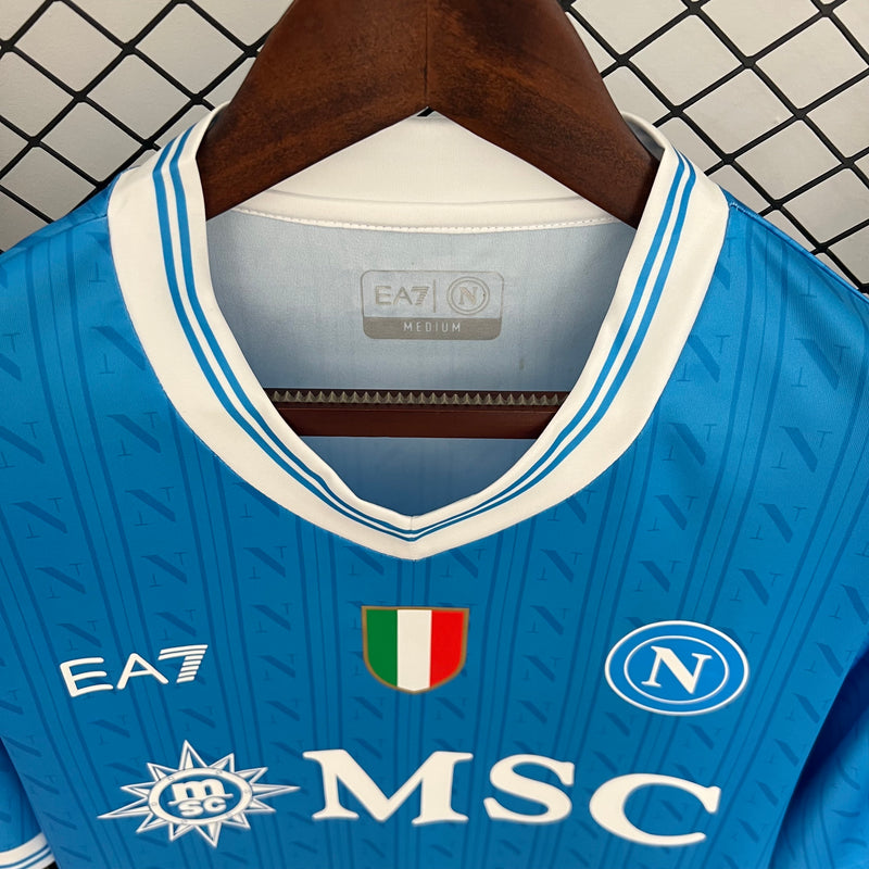 Camisola Napoli I 25/26 – Equipamento Principal Masculino Azul Celeste