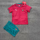 Camisola Portugal Principal 26/27 Copa do Mundo 2026 – Conjunto Infantil