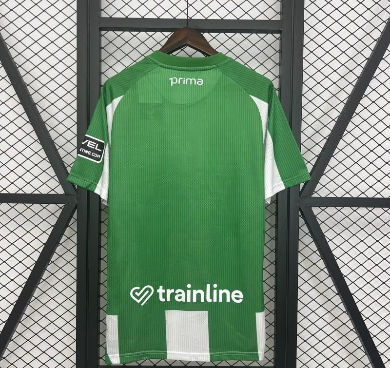 Camisola Real Betis I 2526  Titular Verde e Branca  Réplica Tailandesa Premium