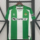 Camisola Real Betis I 2526  Titular Verde e Branca  Réplica Tailandesa Premium