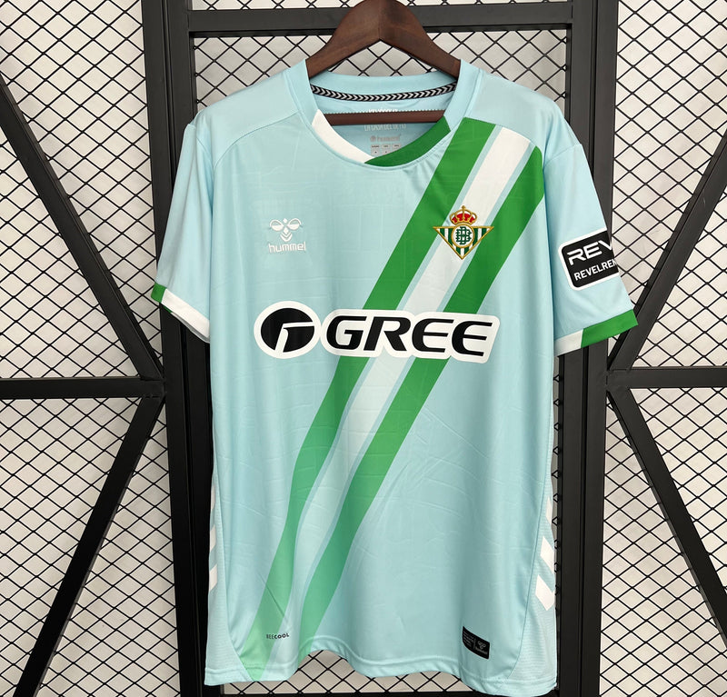Camisola Real Betis II 2526  Modelo Reserva Azul-Celeste  Réplica Tailandesa