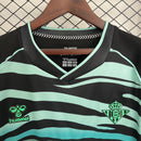 Camisola Real Betis III 2526  Terceiro Uniforme Preto e Verde-Menta