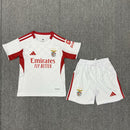 Camisola SL Benfica Alternativa 25/26 Infantil – Conjunto Branco SLB