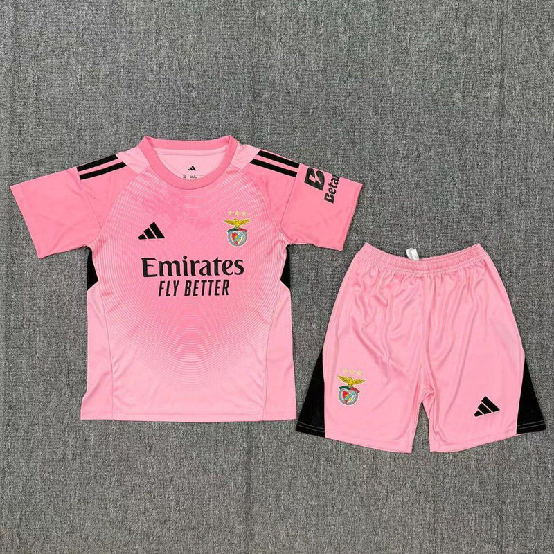 Camisola SL Benfica Guarda-Redes 25/26 Rosa - Conjunto Infantil - Fornecedor