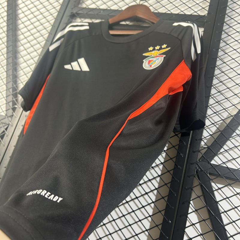 Camisola SL Benfica Treino Preto 25/26 Homem – T-shirt de Treino Benfica Preta