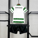 Camisola Sporting CP 25/26 Infantil – Conjunto Principal Verde e Branco
