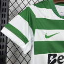 Camisola Sporting CP 25/26 Infantil – Conjunto Principal Verde e Branco