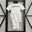 Camisola Sporting CP III 2526 Infantil – Conjunto Alternativo Branco