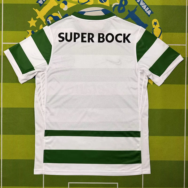 Camisola Sporting CP Principal 25/26 – Homem  Equipamento Verde e Branco