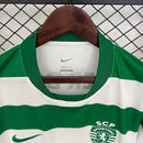 Camisola Sporting CP Principal 25/26 – Homem  Equipamento Verde e Branco