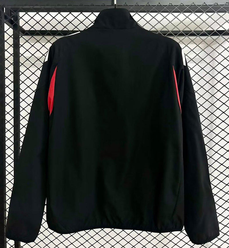 Casaco Benfica 25/26 Preto – Agasalho Masculino com Fecho Frontal