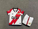 Conjunto Infantil Rayo Vallecano I 2526 – Camisola e Calção Oficial