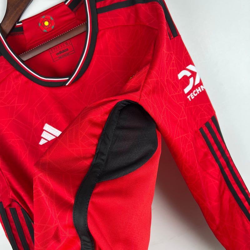 CAMISOLA MANCHESTER UNITED I 23/24 homem MANGA LONGA