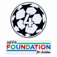PATCH / BADGE - CHAMPIONS LEAGUE 4 TÍTULOS (AJAX) + FOUNDATION - KIT