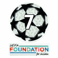 PATCH / BADGE - CHAMPIONS LEAGUE 7 TÍTULOS (AC MILAN) + FOUNDATION - KIT