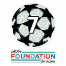 PATCH  BADGE - CHAMPIONS LEAGUE 7 TÍTULOS (AC MILAN) + FOUNDATION - KIT