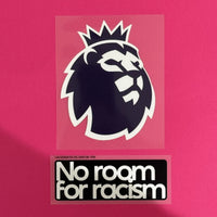 PATCH / BADGE - PREMIER LEAGUE + NO ROOM FOR RACISM- INGLATERRA (KIT)
