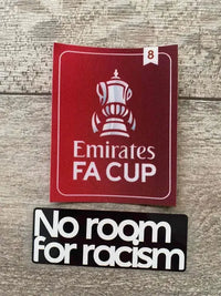 PATCH / BADGE - 8 FA CUP + NO ROOM FOR RACISM - TOTTENHAM (KIT)