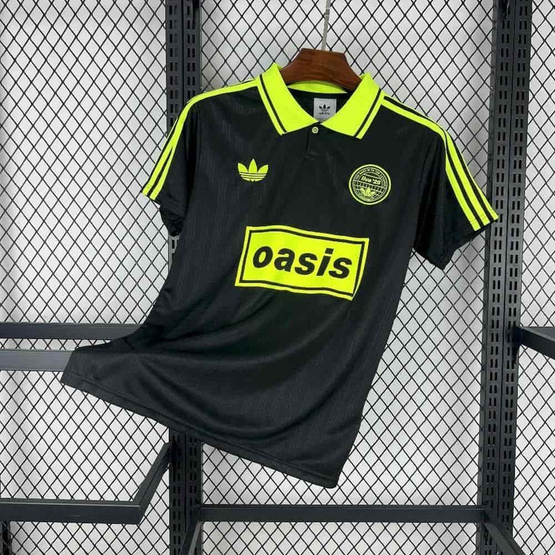 T-Shirt Adidas Oasis Homem – Preto com Detalhes Neon